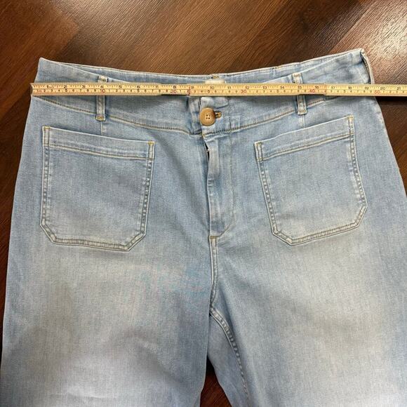 Maeve The Colette Jeans High Rise Wide Leg Light Wash Boho Casual Minimalist 18W - Picture 7 of 8